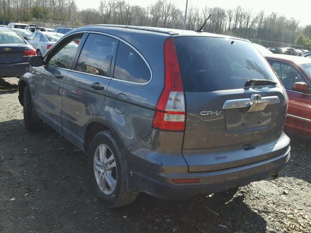 3CZRE3H50BG700197 - 2011 HONDA CR-V EX GRAY photo 3