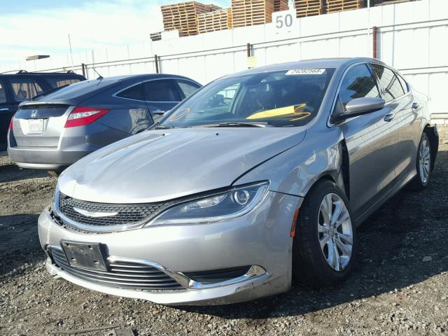 1C3CCCAB9FN595906 - 2015 CHRYSLER 200 LIMITE SILVER photo 2