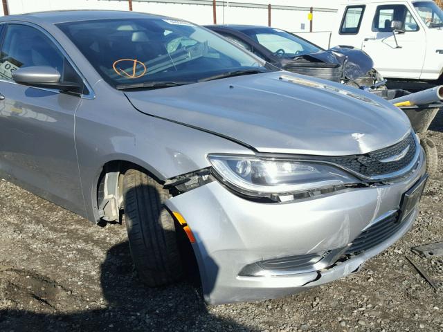 1C3CCCAB9FN595906 - 2015 CHRYSLER 200 LIMITE SILVER photo 9