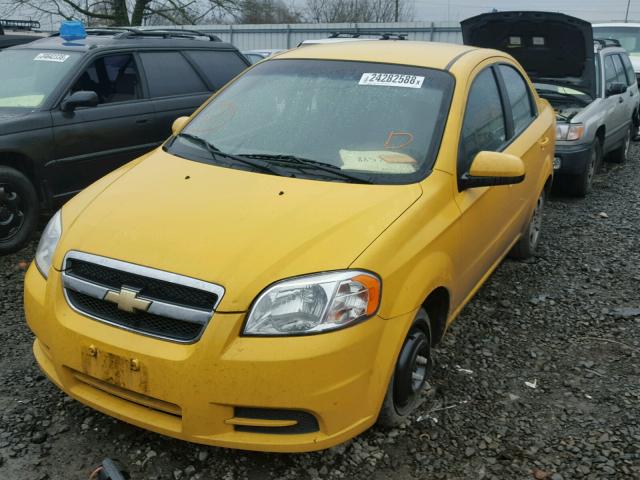 KL1TD5DE4BB123156 - 2011 CHEVROLET AVEO LS YELLOW photo 2