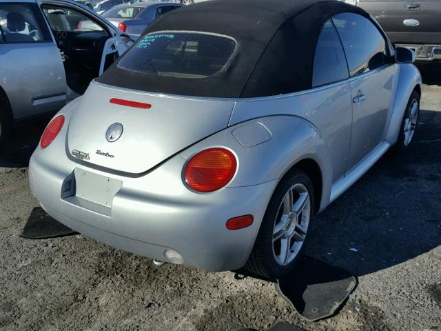 3VWCD21Y84M305876 - 2004 VOLKSWAGEN NEW BEETLE SILVER photo 4