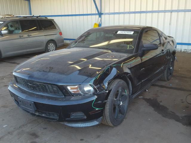 1ZVBP8AM4C5201117 - 2012 FORD MUSTANG BLACK photo 2