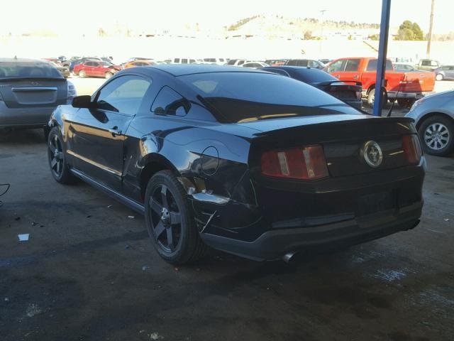 1ZVBP8AM4C5201117 - 2012 FORD MUSTANG BLACK photo 3