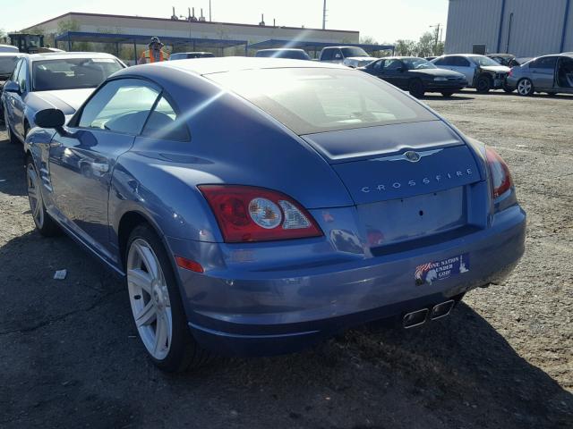 1C3LN69L67X071403 - 2007 CHRYSLER CROSSFIRE BLUE photo 3