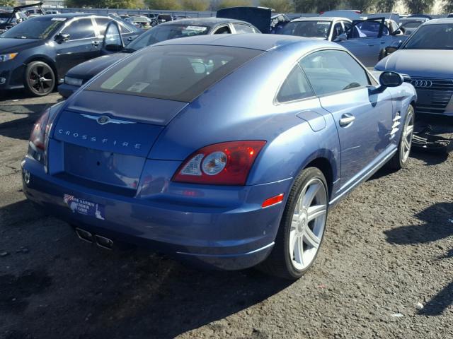 1C3LN69L67X071403 - 2007 CHRYSLER CROSSFIRE BLUE photo 4