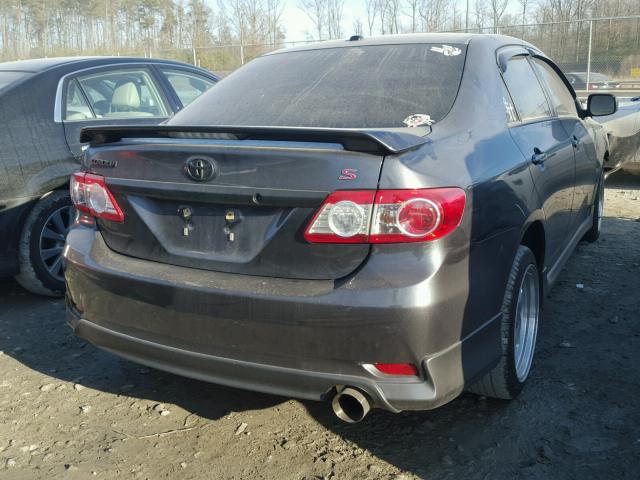 2T1BU4EE7BC638831 - 2011 TOYOTA COROLLA BA GRAY photo 4