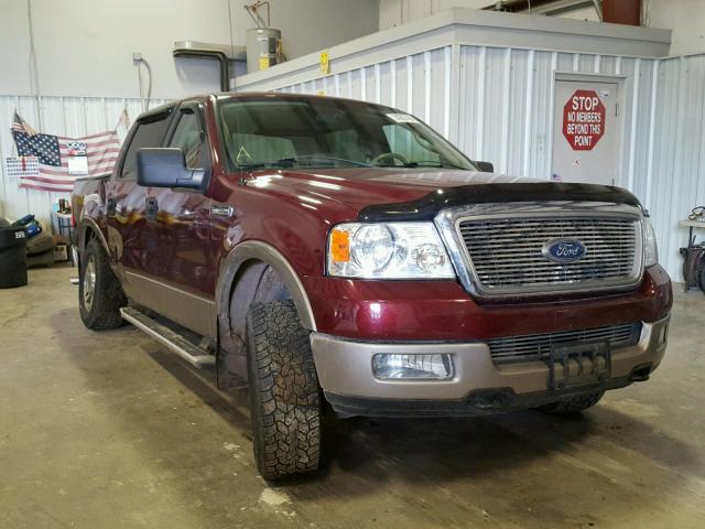 1FTPW145X5KD46903 - 2005 FORD F150 SUPER BURGUNDY photo 1