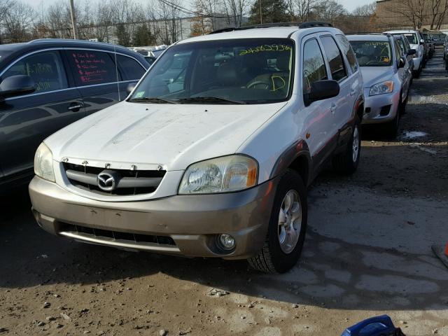 4F2CZ06153KM32532 - 2003 MAZDA TRIBUTE ES WHITE photo 2
