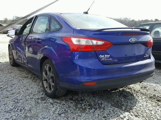 1FADP3F2XEL402871 - 2014 FORD FOCUS SE BLUE photo 3