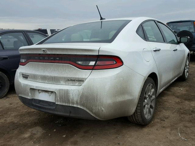 1C3CDFCA5DD337145 - 2013 DODGE DART LIMIT WHITE photo 4