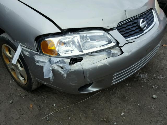 3N1CB51DX3L809232 - 2003 NISSAN SENTRA XE GRAY photo 9