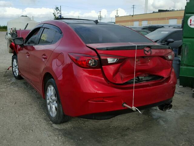 JM1BM1W77F1237322 - 2015 MAZDA 3 RED photo 3