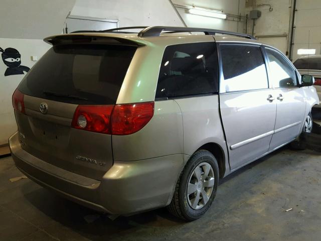 5TDZA23C86S482101 - 2006 TOYOTA SIENNA CE GOLD photo 4