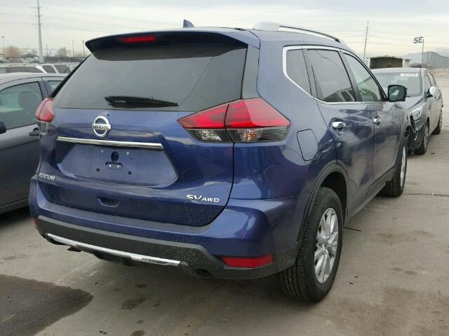 5N1AT2MV2HC789738 - 2017 NISSAN ROGUE SV BLUE photo 4