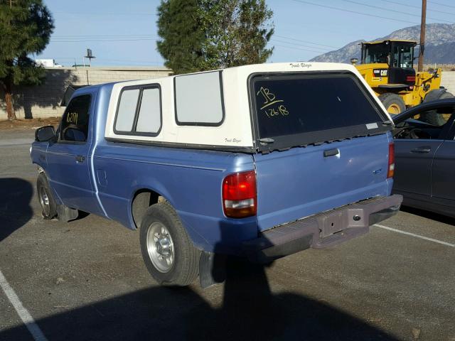 1FTCR10A8VPA22859 - 1997 FORD RANGER BLUE photo 3