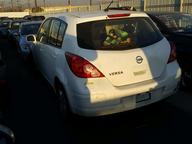 3N1BC1CP8AL364141 - 2010 NISSAN VERSA S WHITE photo 3