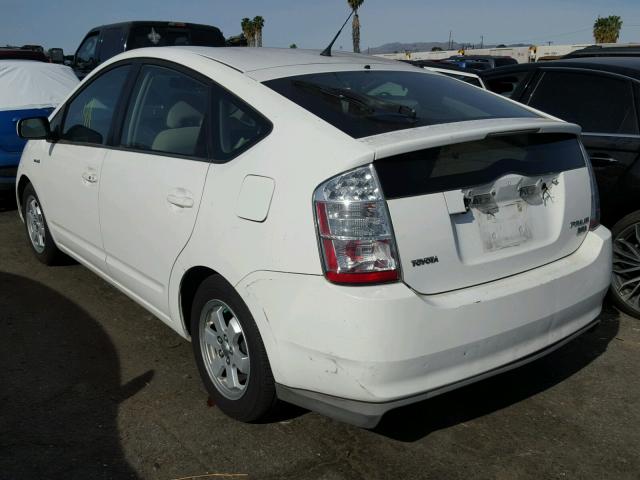 JTDKB20U377626225 - 2007 TOYOTA PRIUS WHITE photo 3