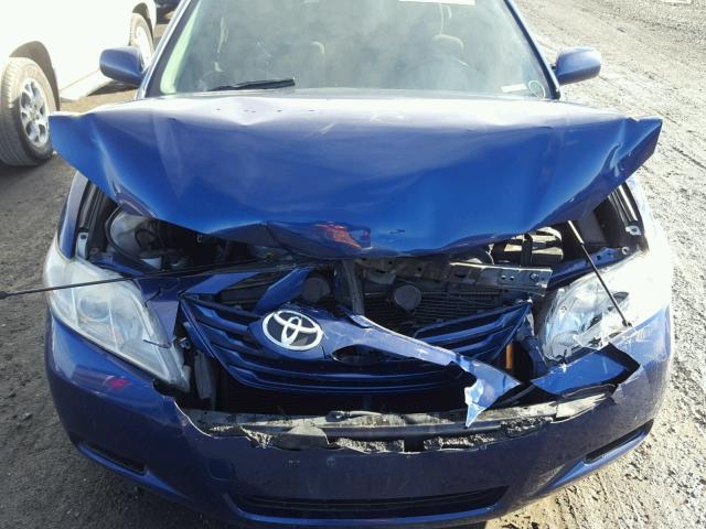 4T4BE46K78R019712 - 2008 TOYOTA CAMRY CE BLUE photo 9