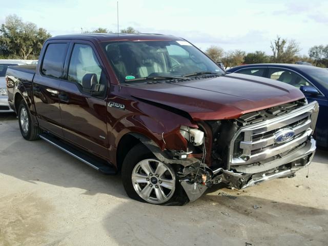 1FTEW1CP2GFC65674 - 2016 FORD F150 SUPER MAROON photo 1