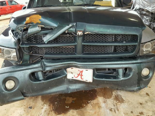 1B7HF13Y51J193198 - 2001 DODGE RAM 1500 GREEN photo 7