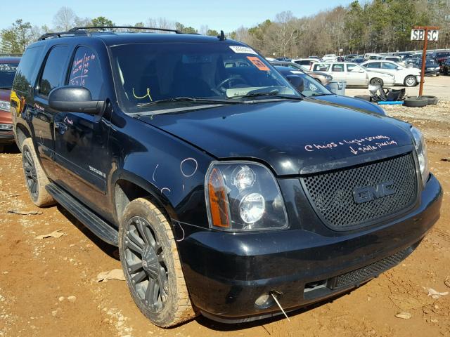 1GKEC33369R180117 - 2009 GMC YUKON SLT BLACK photo 1