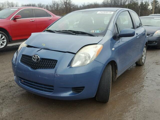 JTDJT923975099468 - 2007 TOYOTA YARIS BLUE photo 2