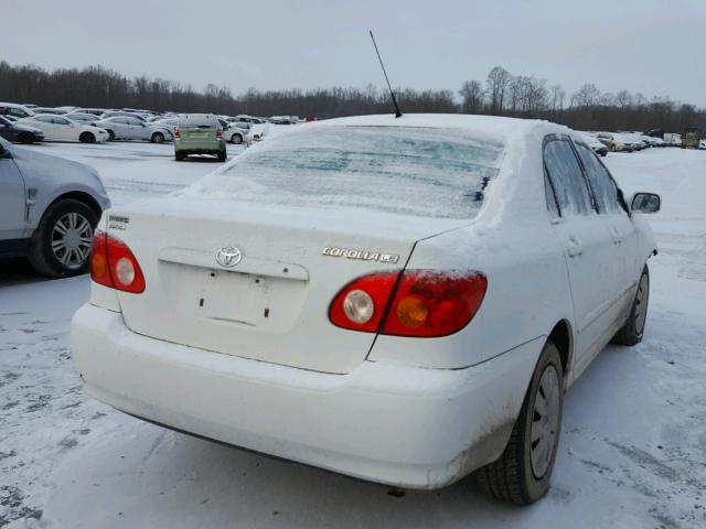 2T1BR38E54C268778 - 2004 TOYOTA COROLLA CE WHITE photo 4