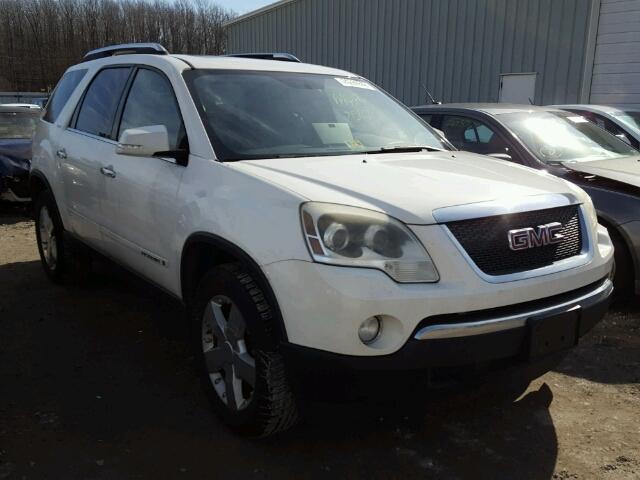 1GKEV33777J100820 - 2007 GMC ACADIA SLT WHITE photo 1