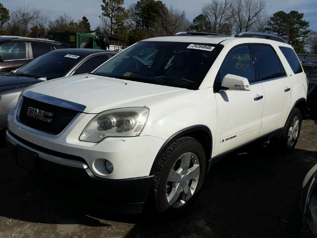 1GKEV33777J100820 - 2007 GMC ACADIA SLT WHITE photo 2