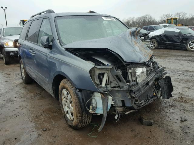 KNDMB233176110849 - 2007 KIA SEDONA EX BLUE photo 1