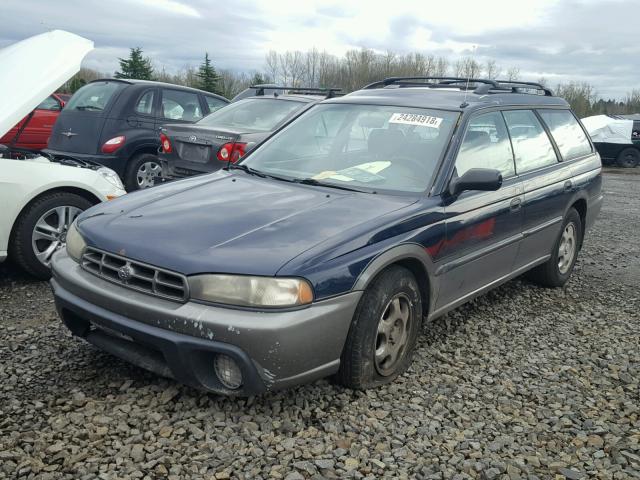 4S3BG6850T7388947 - 1996 SUBARU LEGACY OUT BLUE photo 2