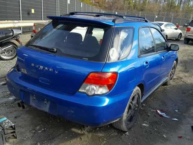 JF1GG29684G811142 - 2004 SUBARU IMPREZA WR BLUE photo 4