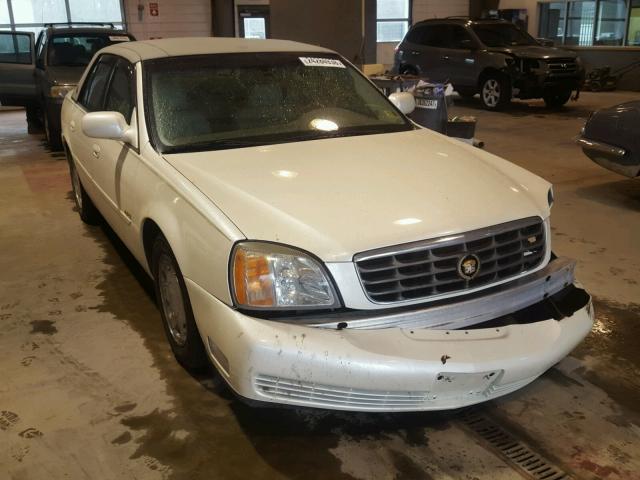 1G6KE57Y11U247219 - 2001 CADILLAC DEVILLE DH WHITE photo 1