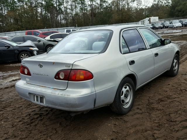 1NXBR12E02Z641119 - 2002 TOYOTA COROLLA CE SILVER photo 4