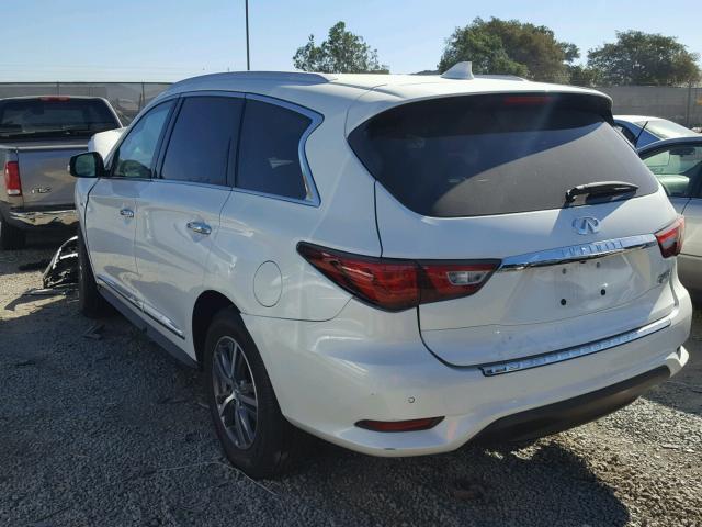 5N1DL0MNXHC522591 - 2017 INFINITI QX60 WHITE photo 3