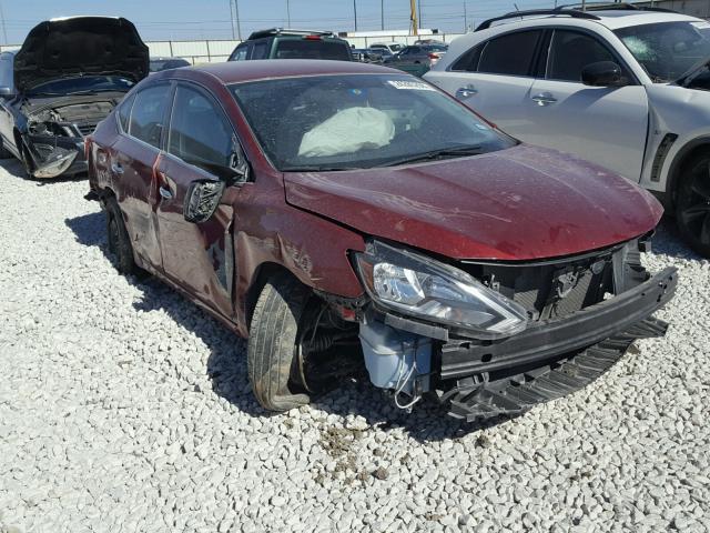 3N1AB7AP4GL640229 - 2016 NISSAN SENTRA S RED photo 1