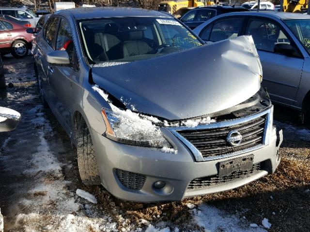 3N1AB7AP8DL618973 - 2013 NISSAN SENTRA S SILVER photo 1