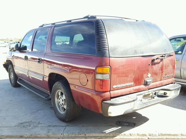 1GNEC16Z92J333763 - 2002 CHEVROLET SUBURBAN C MAROON photo 3