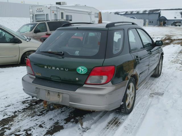 JF1GG68522G823266 - 2002 SUBARU IMPREZA OU GREEN photo 4