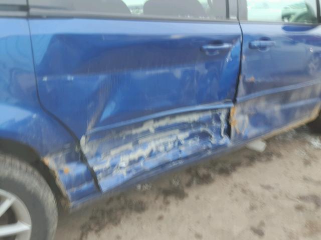 2C4RDGCG8DR782282 - 2013 DODGE GRAND CARA BLUE photo 9