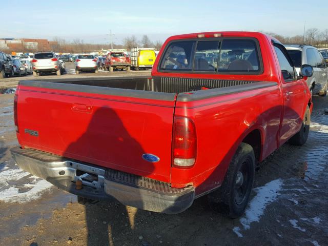 2FTDF172XVCA26912 - 1997 FORD F150 RED photo 4