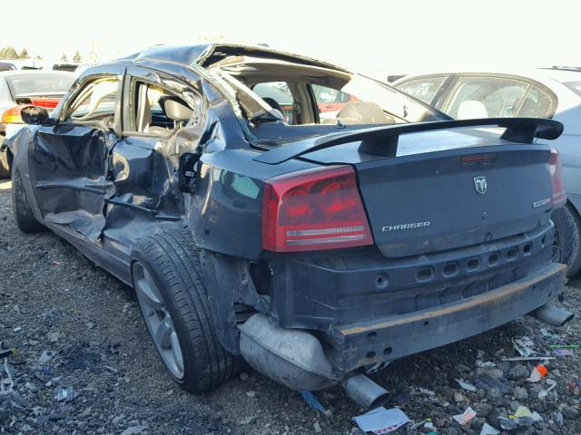 2B3LA73W16H347863 - 2006 DODGE CHARGER SR BLACK photo 3