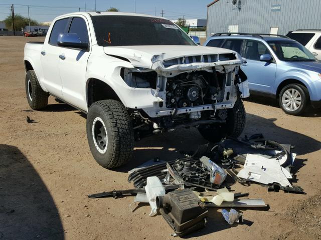 5TFAY5F1XFX475665 - 2015 TOYOTA TUNDRA CRE WHITE photo 1