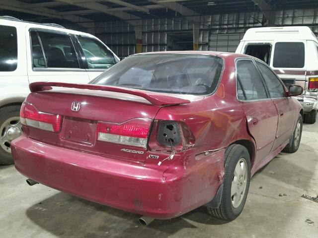 1HGCG16501A049018 - 2001 HONDA ACCORD EX RED photo 4