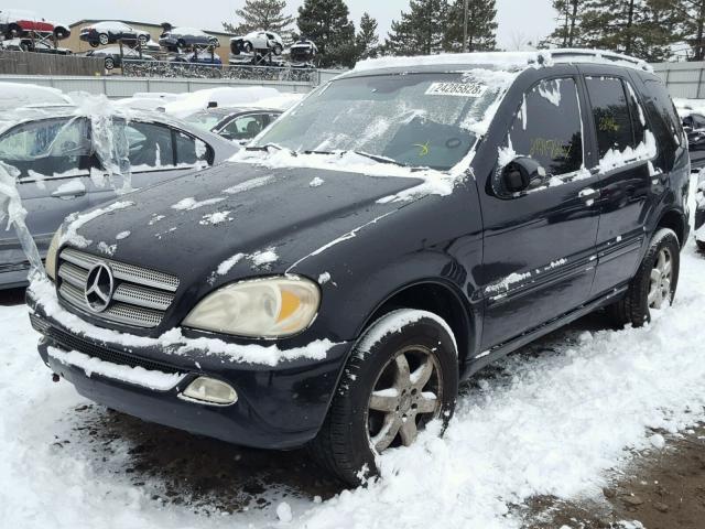 4JGAB57E93A436143 - 2003 MERCEDES-BENZ ML 350 BLACK photo 2