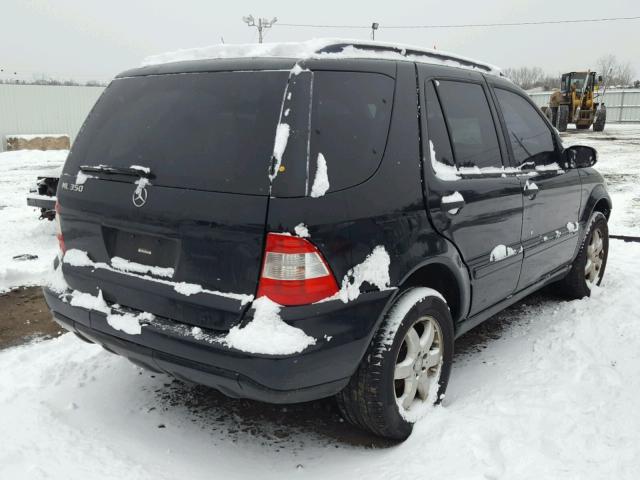 4JGAB57E93A436143 - 2003 MERCEDES-BENZ ML 350 BLACK photo 4