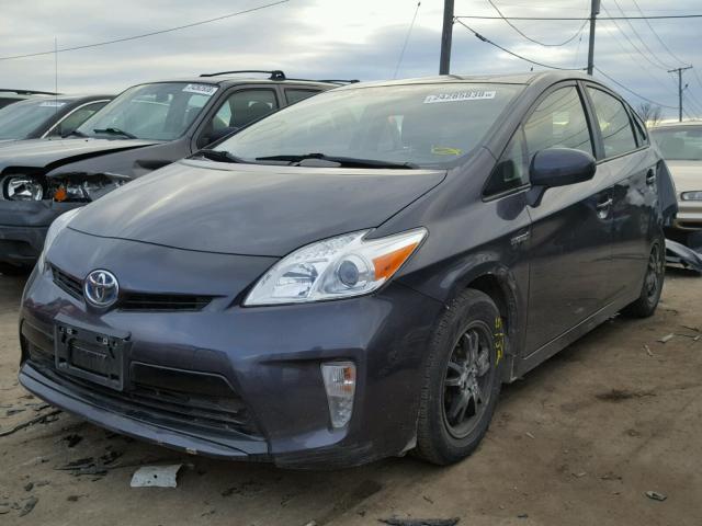 JTDKN3DU7E0368692 - 2014 TOYOTA PRIUS BLACK photo 2