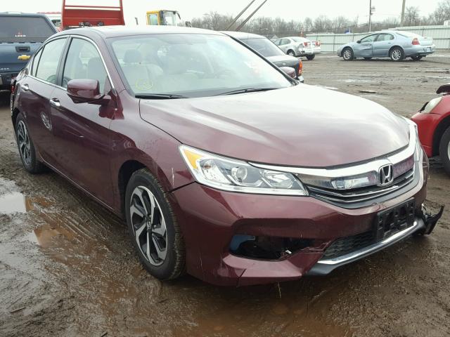 1HGCR2F85HA239496 - 2017 HONDA ACCORD EXL BURGUNDY photo 1