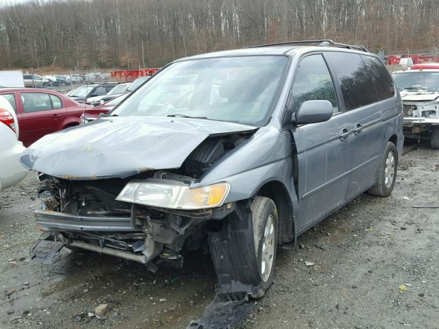 5FNRL18012B016477 - 2002 HONDA ODYSSEY EX GRAY photo 2