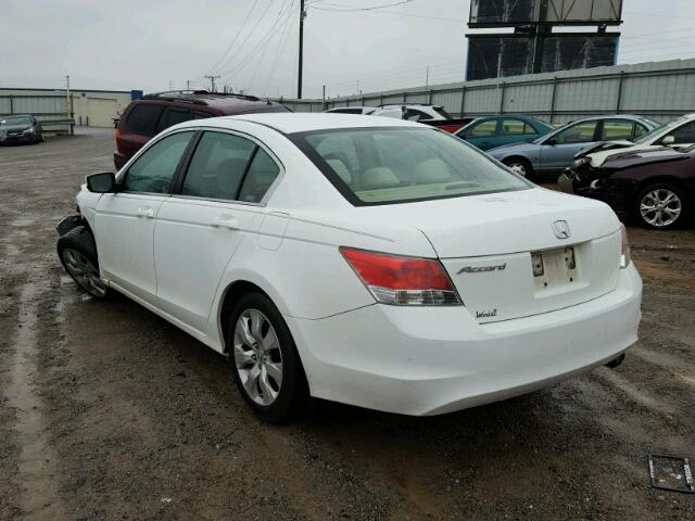 1HGCP26799A193136 - 2009 HONDA ACCORD EX WHITE photo 3